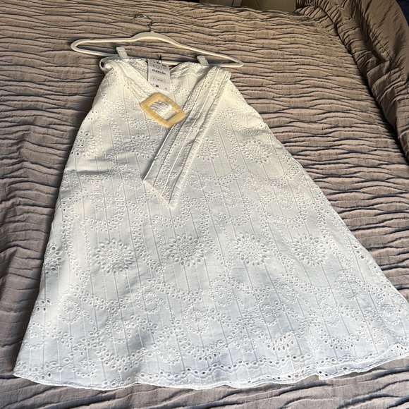 Zara White Midi Skirt with Belt - Picture 7 of 7